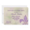 Fancy Script Purple Fleur de Lis Bridal Shower