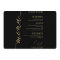 Fancy Script Round Wedding Menu Card For Plate