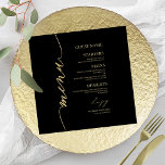 Fancy Script Wedding Menu Card For Plate<br><div class="desc">A simple chic calligraphy wedding menu card with guest name. PLEASE NOTE: customize this template one by one (adding the guest name ), and add each menu card separately to your cart. CUSTOMIZATION: If you need design customization, please get in touch with me via chat; if you need information about...</div>
