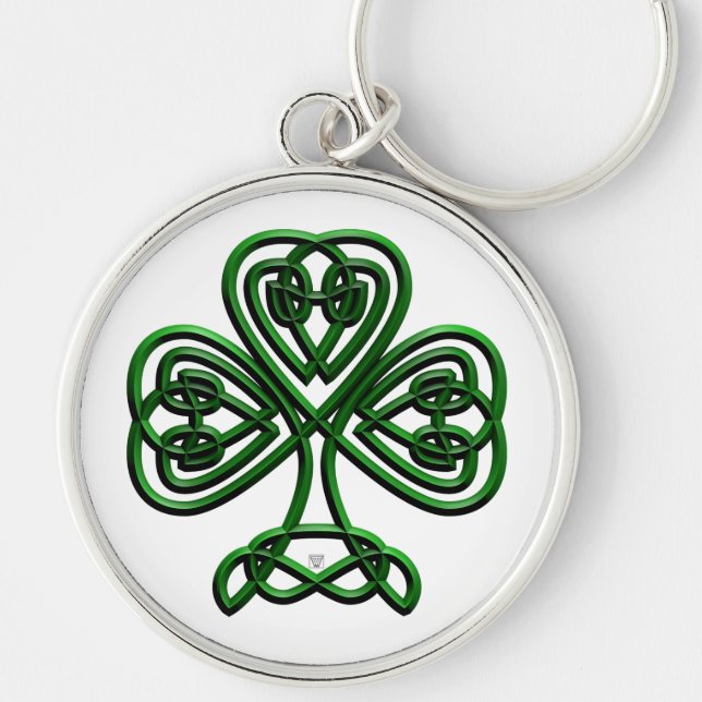 Fancy Shamrock Keychain (Front)