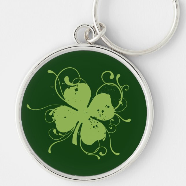 Fancy Shamrock Keychain (Front)