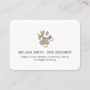 Fancy Shears Dog Groomer Appointment Card