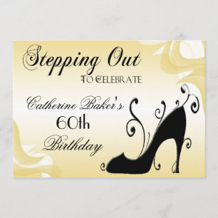Fancy Shoe 60th Birthday Party Invitation