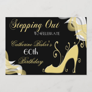 Fancy Shoe 60th Birthday Party Invitation
