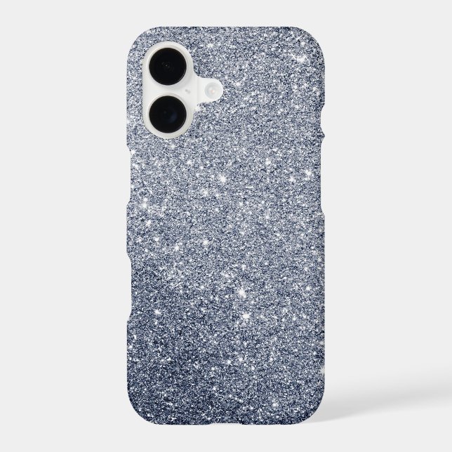 Fancy Silver Gray Sparkly Glitter Effect (Back)