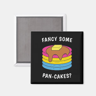 Fancy Some Pan-cakes Funny LGBTQ Pansexual Pride Magnet