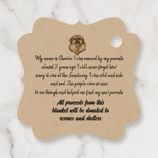 Fancy Square Favour Tags