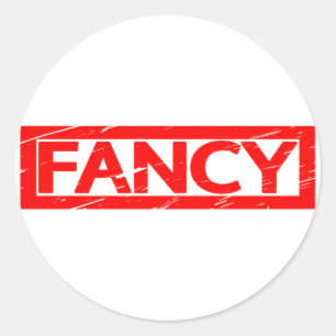 Fancy Stamp Classic Round Sticker