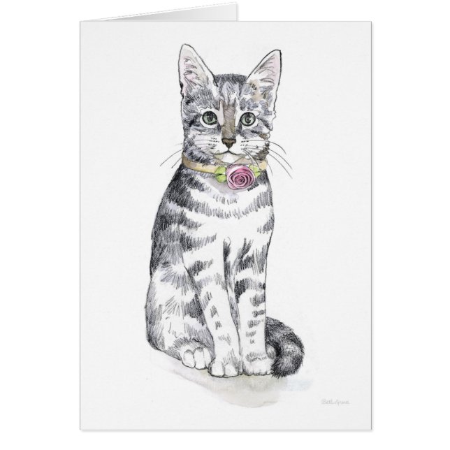 Fancy Tabby Cat (Front)