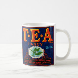 Fancy Tea Label  Mug