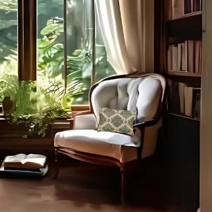 Fancy Traditional Lumbar Accent Pillow