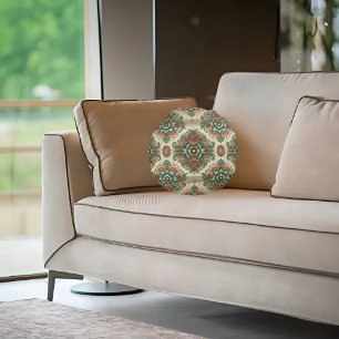 Fancy Traditional  Round Pillow