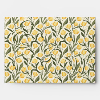 Fancy Tulip Themed Seaside Wedding Envelope