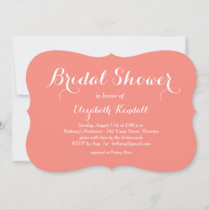 Fancy Type Shower Invitation
