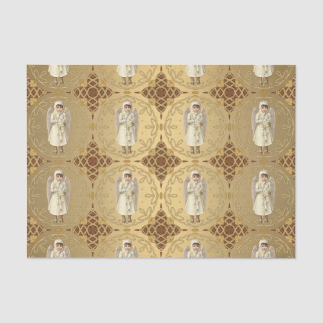 Fancy Victorian Angel Tissue Paper (Front)
