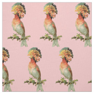 Fancy Vintage Bird Fabric