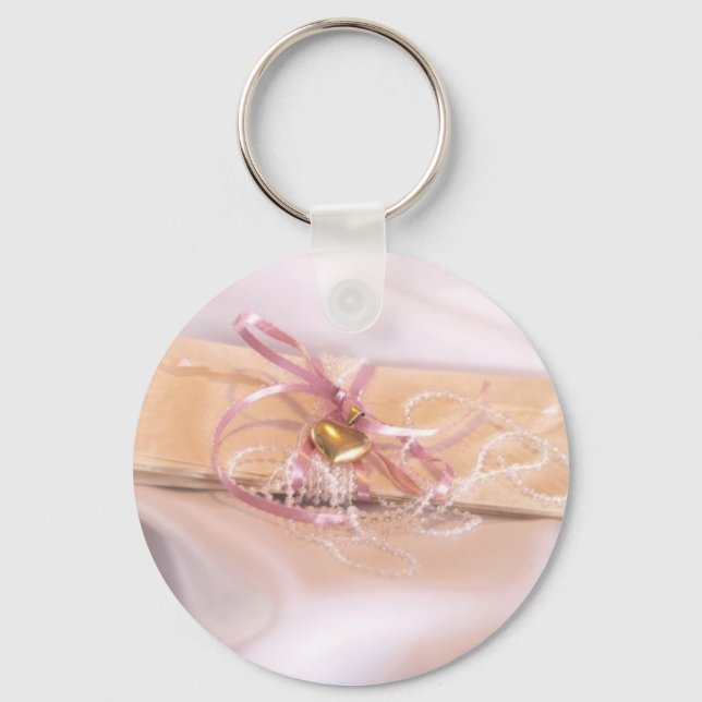 Fancy Wedding Invitation Keychain (Front)