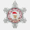 Fancy White Lacework on Red with Photo