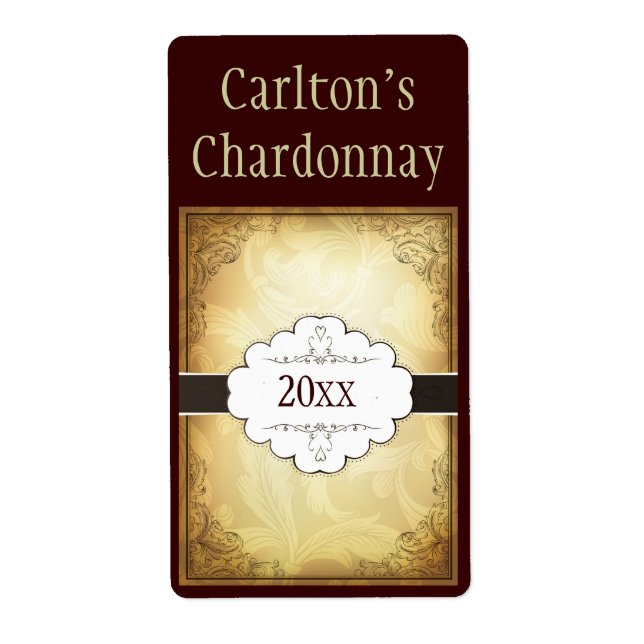 Fancy Wine Label (Front)