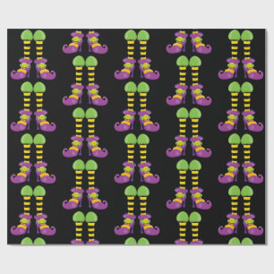 Fancy Witch Feet Pattern Wrapping Paper
