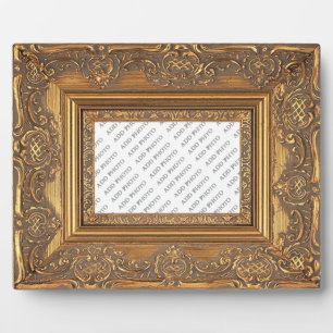 Fancy Wooden Frame Add Photo Plaque