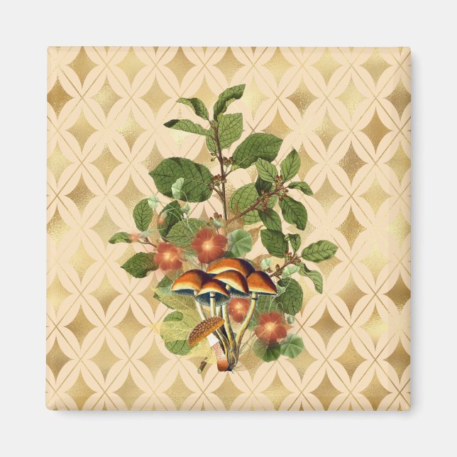Fancy Woodland Botanicals  Magnet (Front)
