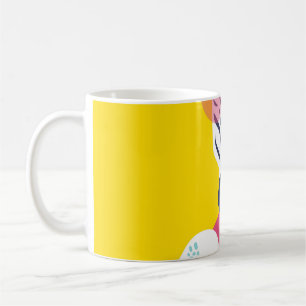 Fancy Zebra: Pink Sunglasses Vintage. Coffee Mug