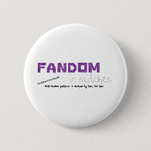 Fandom In Stitches 2 Inch Round Button