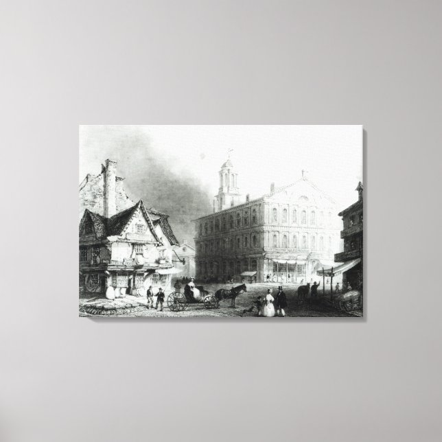 Faneuiel Hall, Boston Canvas Print (Front)
