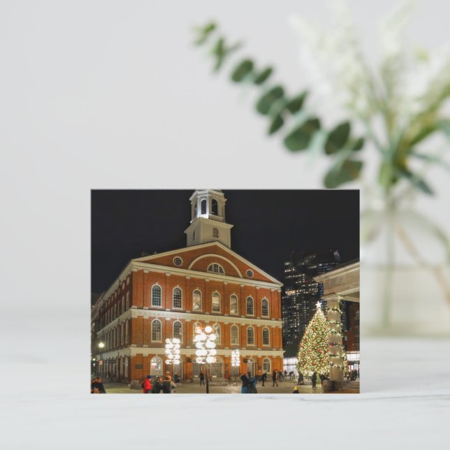 Faneuil Hall Boston Massachusetts Postcard (Standing Front)