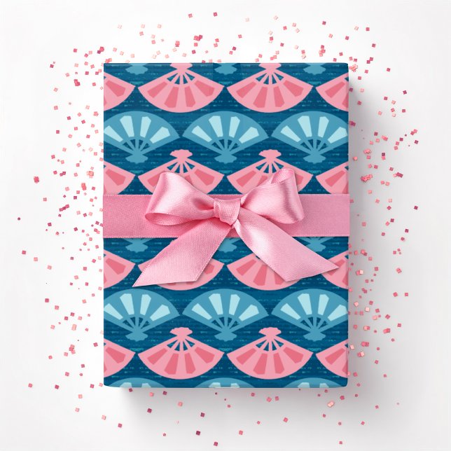 Fanfare in Pink and Aqua Wrapping Paper (Creator Uploaded)