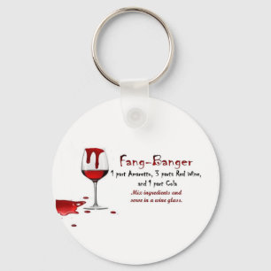Fang-Banger Drink Recipe Keychain