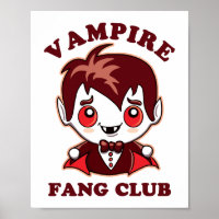 Fang Club | Funny Pun And Cute Vampire