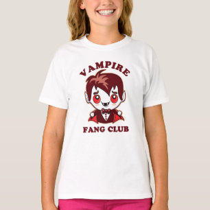 Fang Club   Funny Pun And Cute Vampire T-Shirt