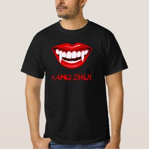 Fang Shui funny Halloween Dracula  lips T-Shirt