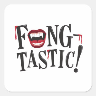 Fang-tastic! Square Sticker