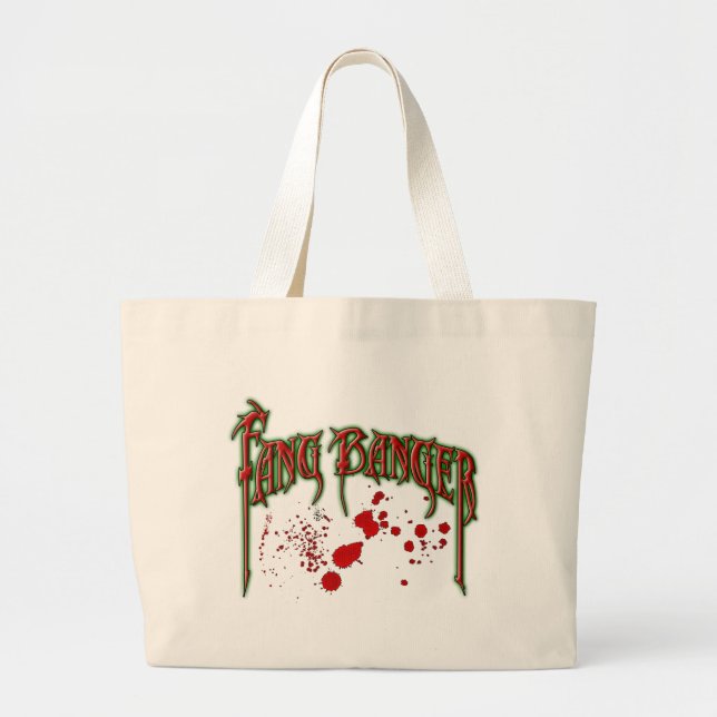 Fangbanger Large Tote Bag (Front)