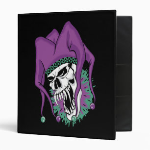 Fanged Jester Skull Binder