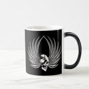 Fanged Skull with Wings Magic Mug
