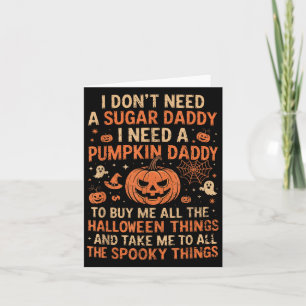 Fangirl Energy, Halloween Plans, Pumpkin Daddy,sok Card