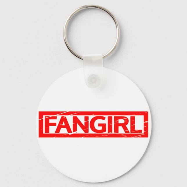 Fangirl Stamp Keychain (Front)