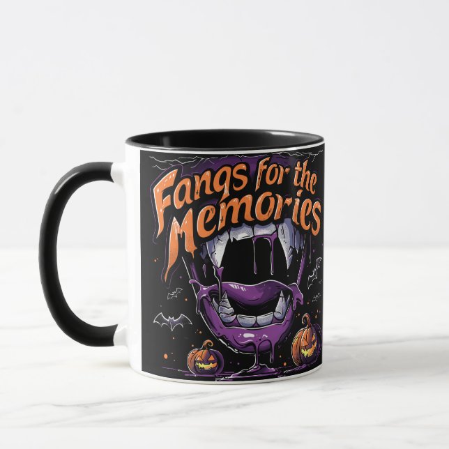 Fangs for the Memories | ExDesigner | Halloween Mug (Left)