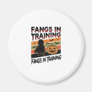 Fangs in Training Funny Vampire Halloween Shirt Magnet