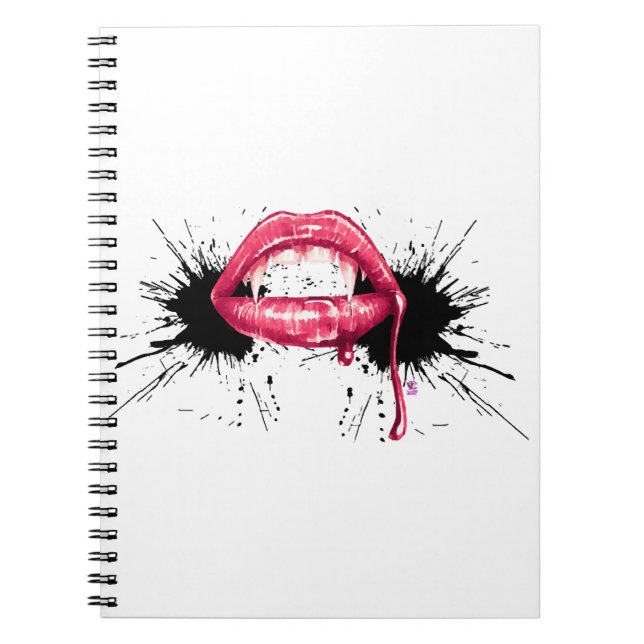 Fangs Splash  Notebook (Front)