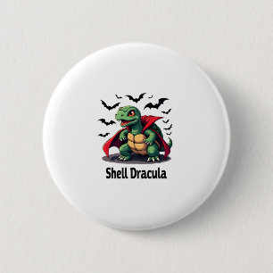 Fangy Turtle 2 Inch Round Button