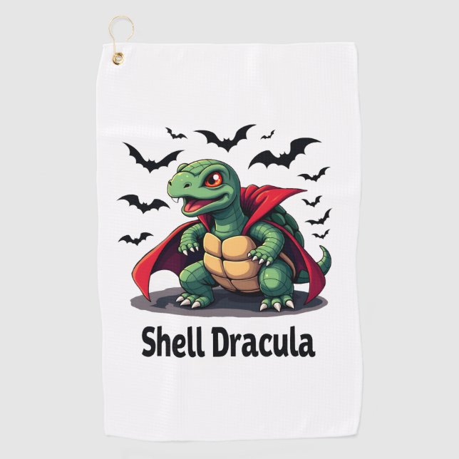 Fangy Turtle Golf Towel (Front)