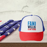 Fani Willis is My Hero Trucker Hat<br><div class="desc">Fani Willis is My Hero hat. Thank you, Georgia democrat Fani Willis for fighting against Donald Trump.</div>