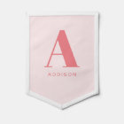 Monogramme minimaliste rose simple