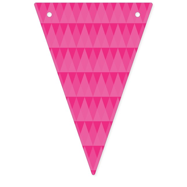 Fanions avec des triangles roses (Quatrième drapeau)