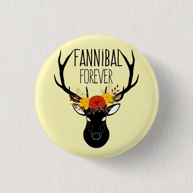 Fannibal forever 1 inch round button (Front)